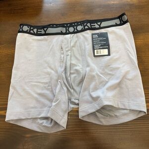 Jockey Men's Gray Boxer Briefs